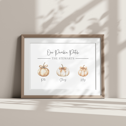 Custom Family Pumpkin Patch Digital