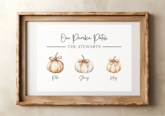 Custom Family Pumpkin Patch Digital