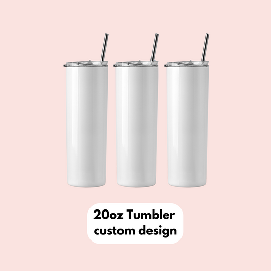 20oz Custom Sublimation Tumbler Wraps